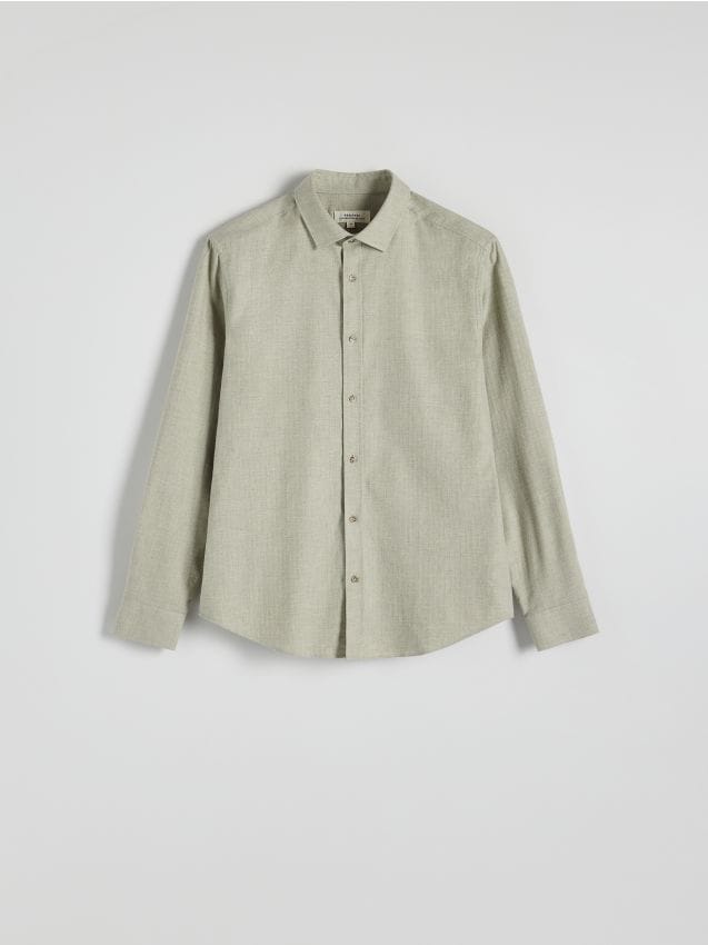 Regular fit cotton shirt - RESERVED