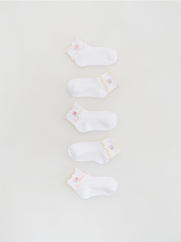 Embroidered socks 5-pack - RESERVED