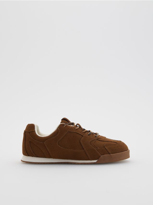 Leather rich sneakers - RESERVED