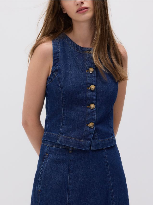 Denim vest - RESERVED