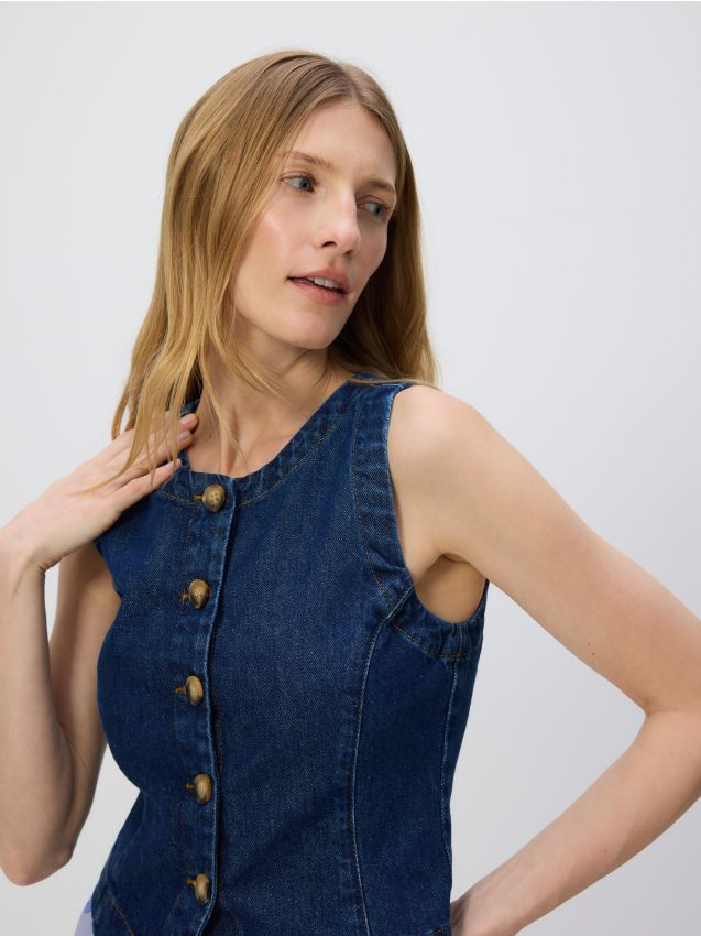 Denim vest - RESERVED