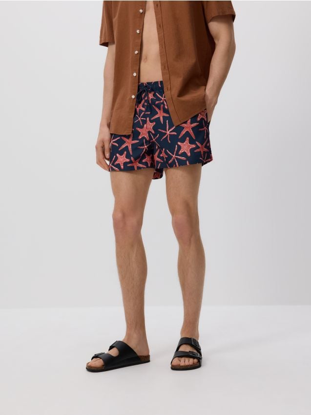 Patterned beach shorts - RESERVED