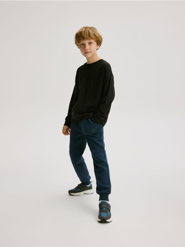 Reserved - BOYS` TROUSERS - bleumarin
