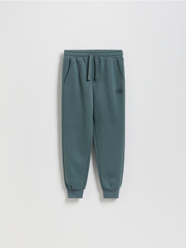 Reserved - BOYS` TROUSERS - verde-metalizat