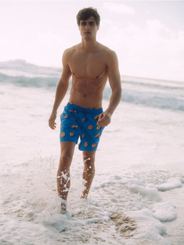 Patterned beach shorts - RESERVED