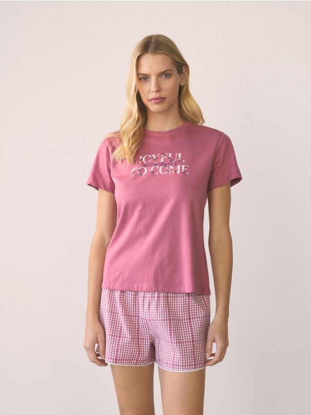 Tweedelige bedrukte pyjamaset - RESERVED