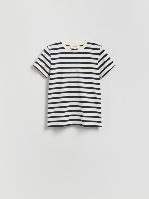 Regular fit T-shirt met strepen - RESERVED