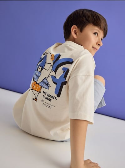 Katoenen T-shirt met opdruk