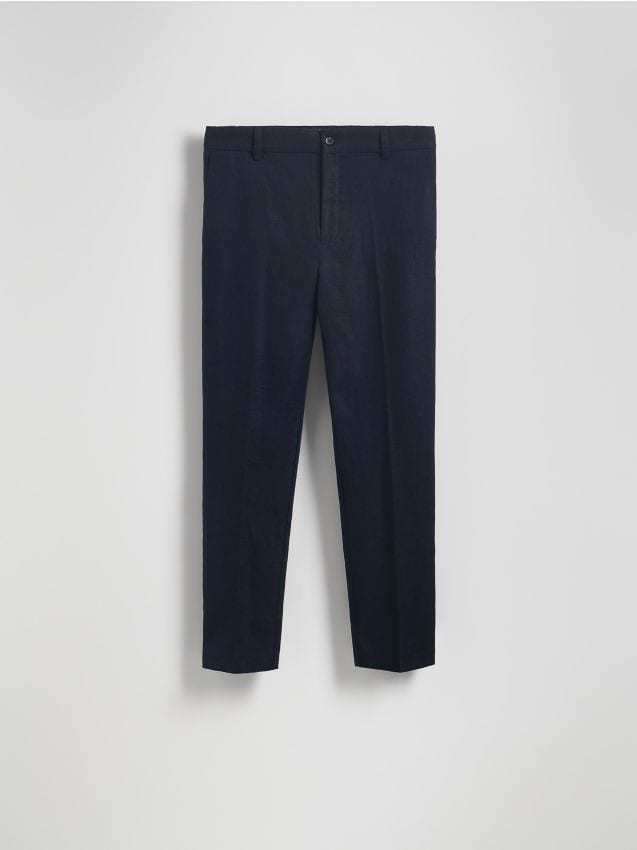 Pantalon en lin coupe régulière - RESERVED