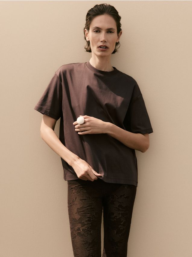 Oversized cotton rich T-shirt - RESERVED