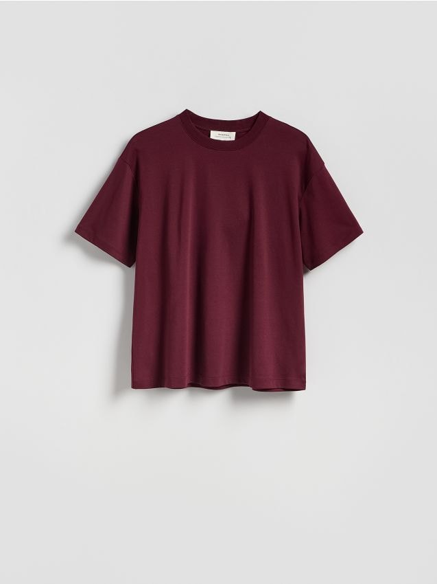 Oversized mercerised cotton blend T-shirt - RESERVED