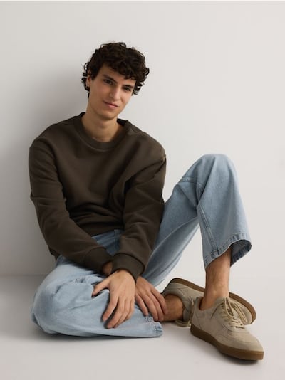 Suede sneakers