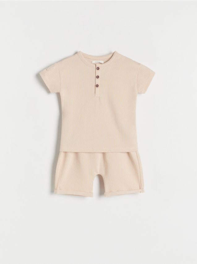 Reserved - boys` blouse & shorts - bej