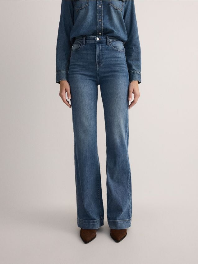 High waist flare jeans - RESERVED