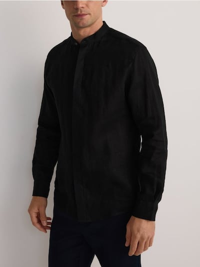 Regular fit linen shirt