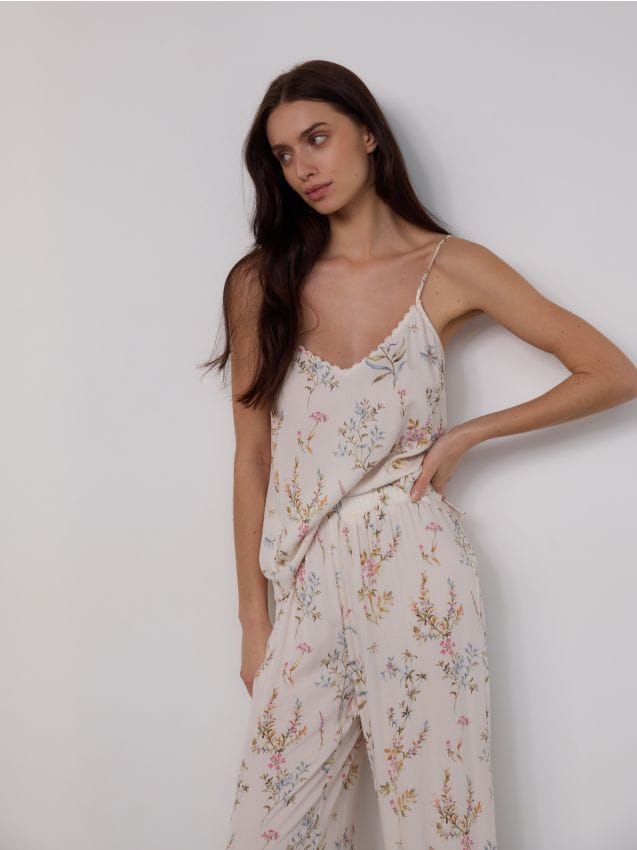 Two piece viscose pyjama set - RESERVED