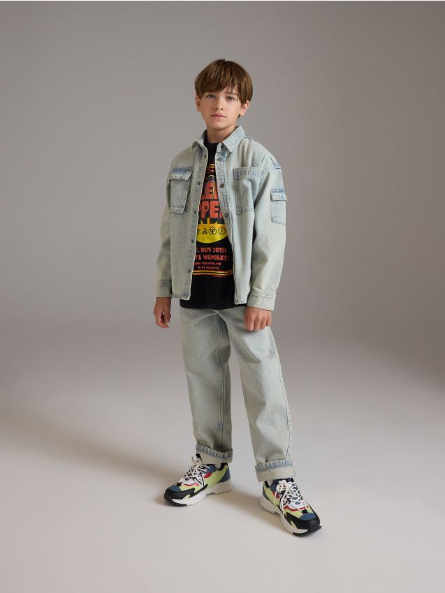 Reserved - boys` jeans trousers - bej