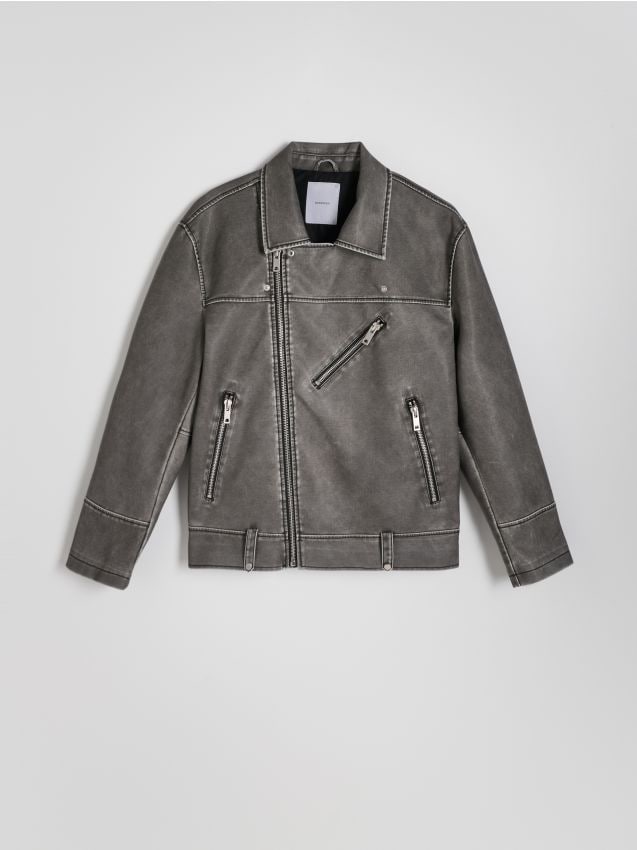 Reserved - men`s outer jacket - gri-închis