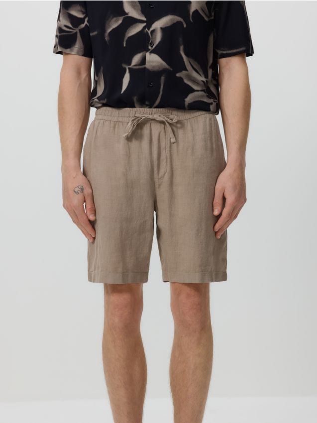 Linen jogger shorts - RESERVED