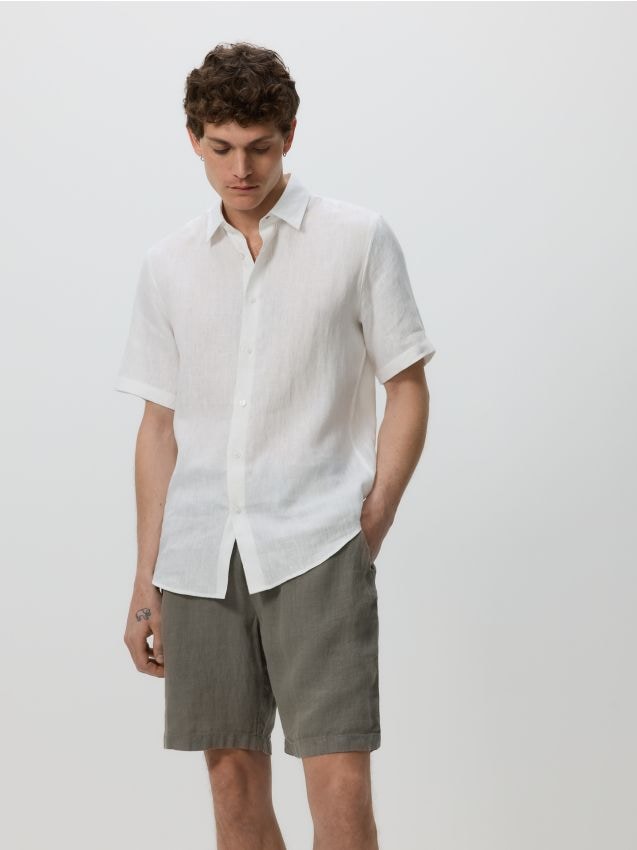 Linen jogger shorts - RESERVED