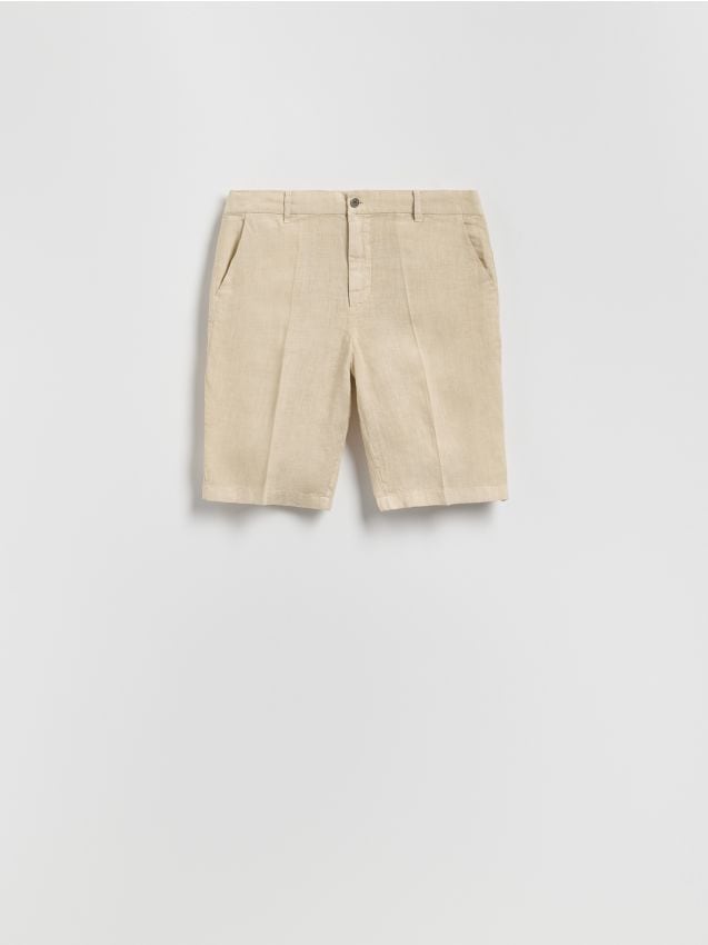 Linen regular shorts - RESERVED