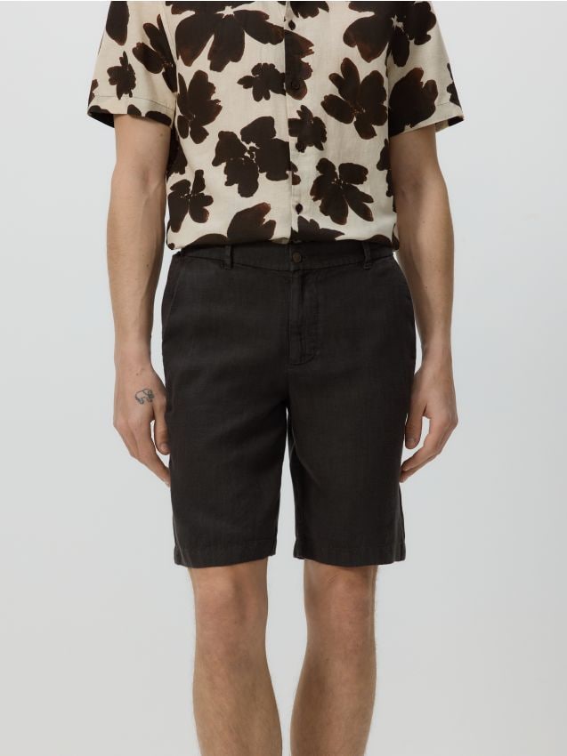 Linen regular shorts - RESERVED
