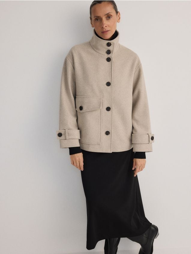 Wool rich jacket - RESERVED