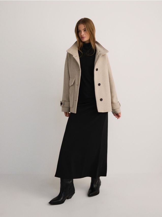 Jacke mit hohem Wollanteil - RESERVED