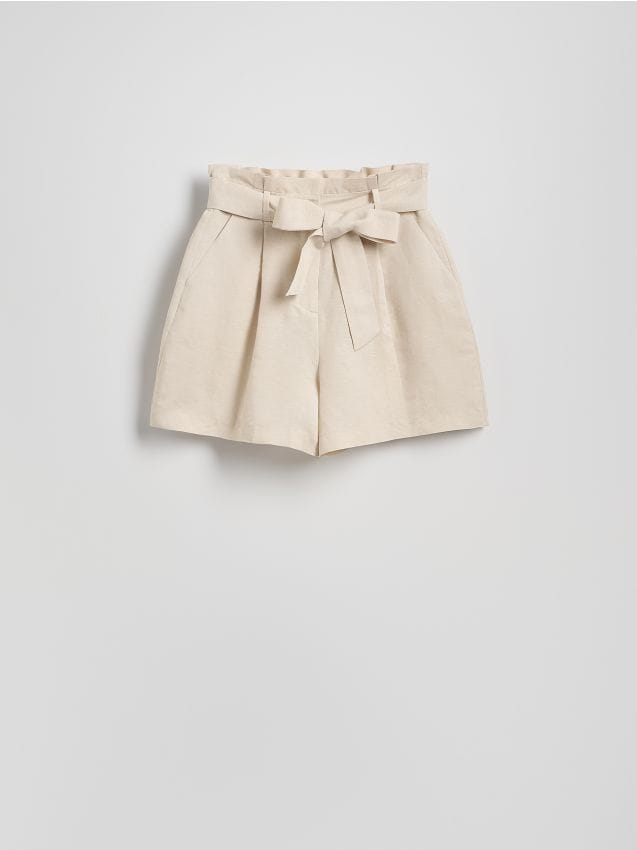 Shorts with linen blend - RESERVED