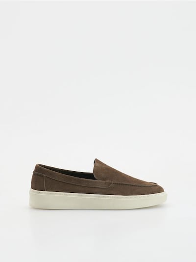 Leder-Turnschuhe