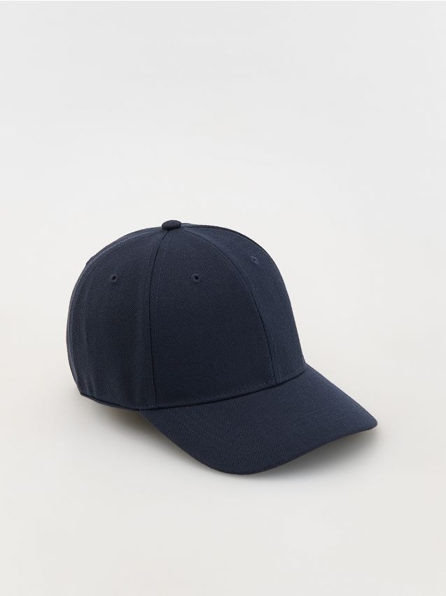 Reserved - Șapcă de baseball cu adaos de lână - bleumarin
