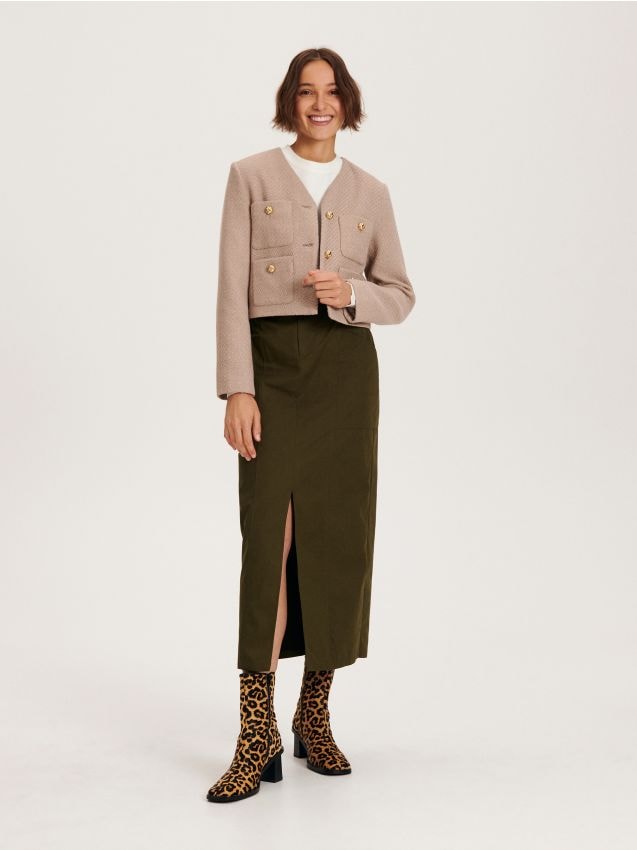ジャケット・アウター herlipto Trois Gold Button Blazer beige Her lip to - Trois Gold Button Blazerの通販 by aymy