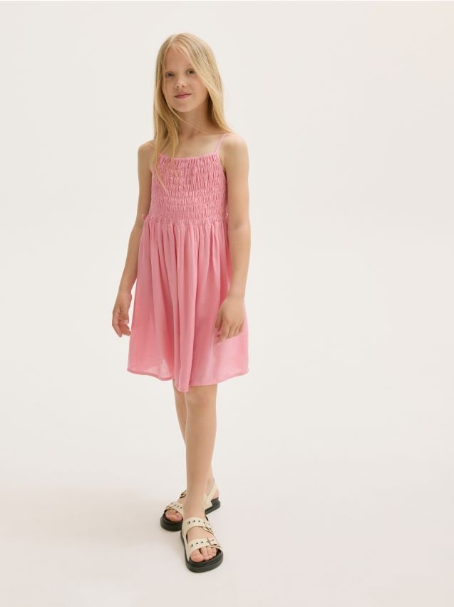 Kleid mit Leinenanteil - RESERVED
