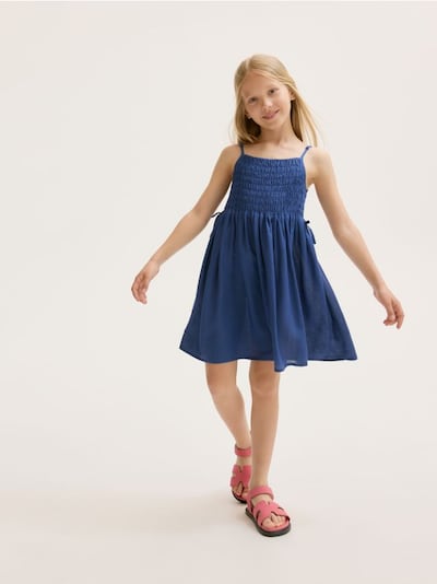 Kleid mit Leinenanteil
