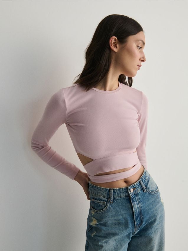 Blouse tied at the waist - RESERVED