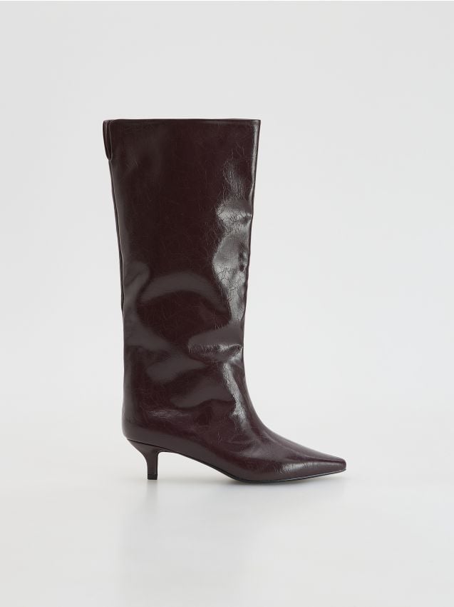 Kitten heel boots - RESERVED