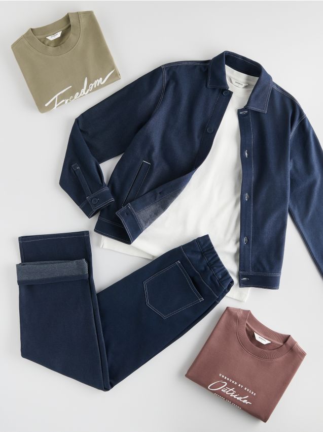 Wide leg trousers - RESERVED