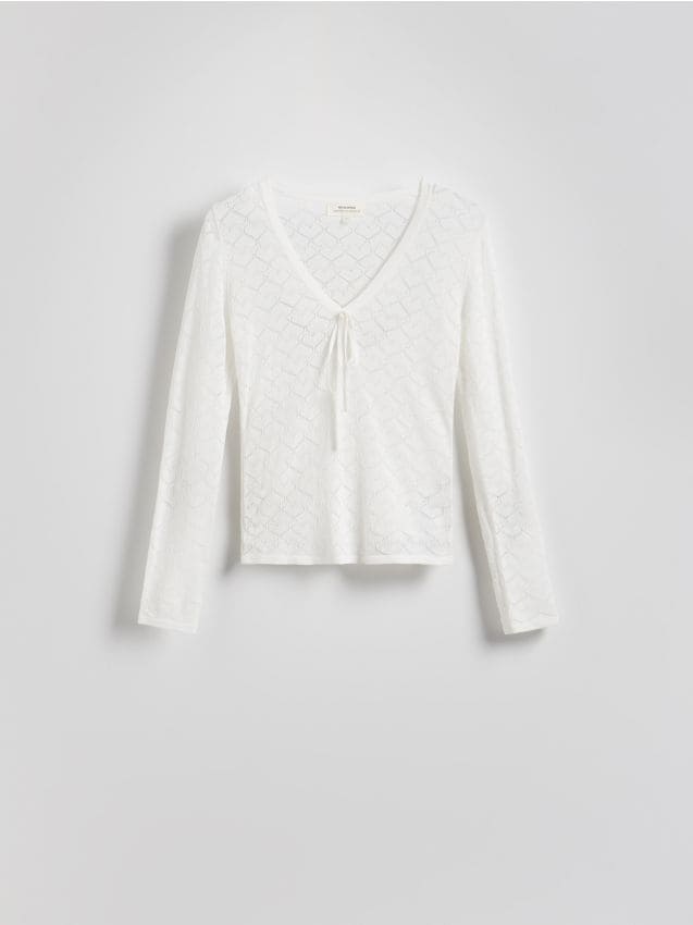 Jacquard heart blouse - RESERVED