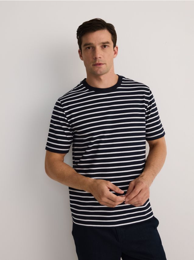 Regular fit stripe T-shirt - RESERVED