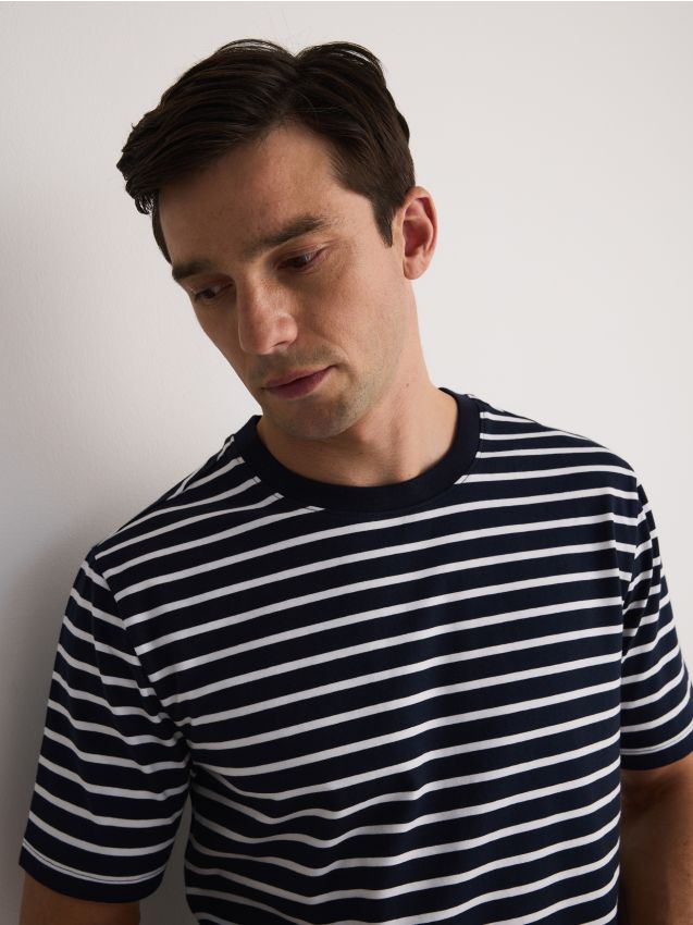 Regular fit stripe T-shirt - RESERVED
