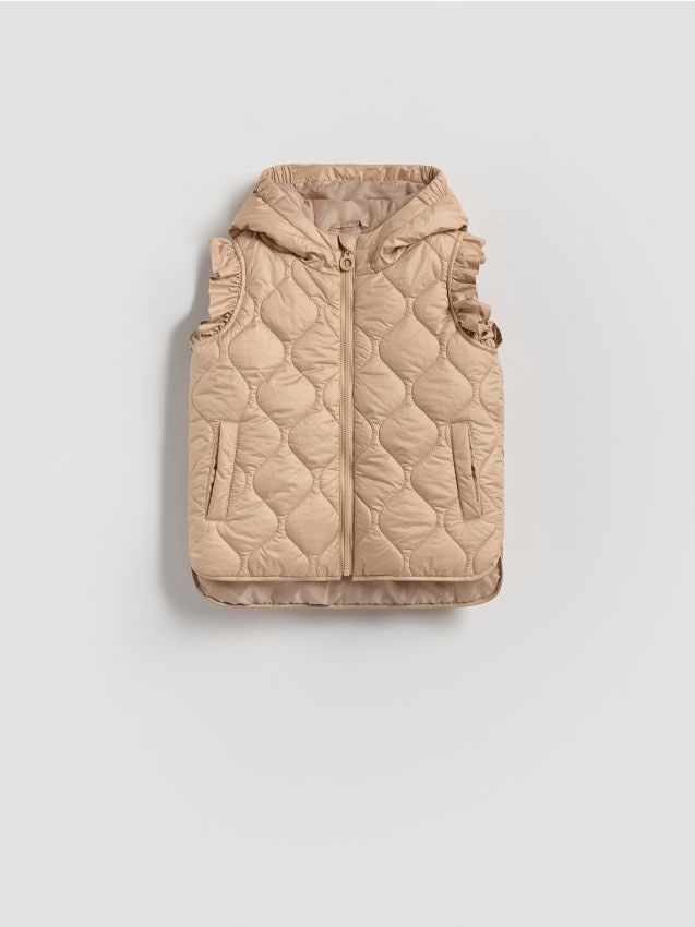 Quilted vest with hood - RESERVED