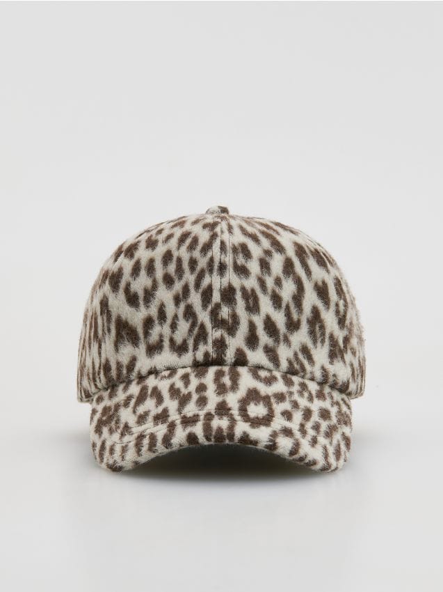 Casquette à carreaux léopard - RESERVED
