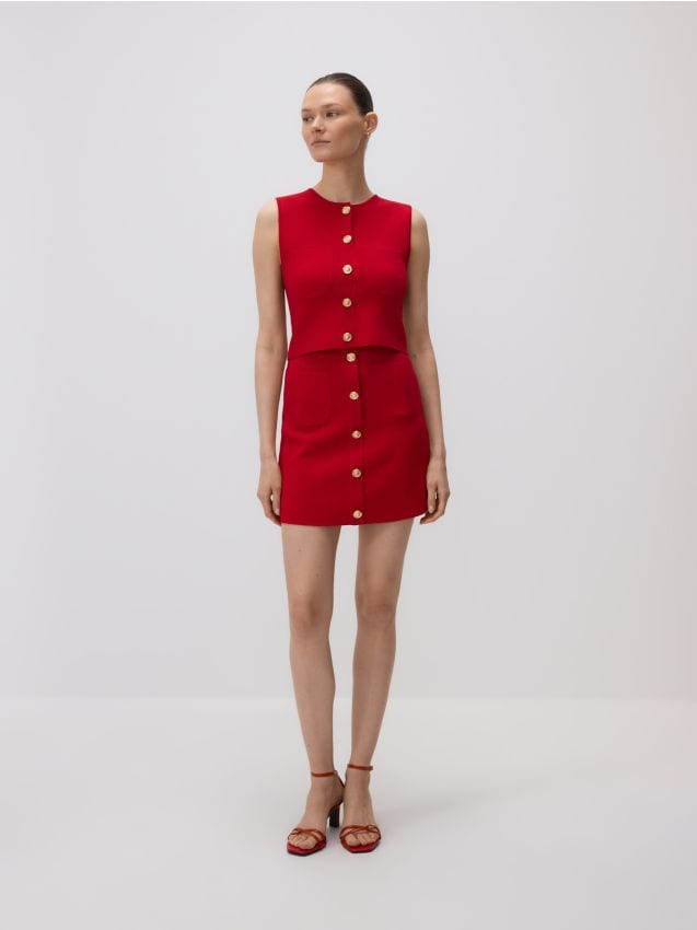Reserved - LADIES` BLOUSE - roșu