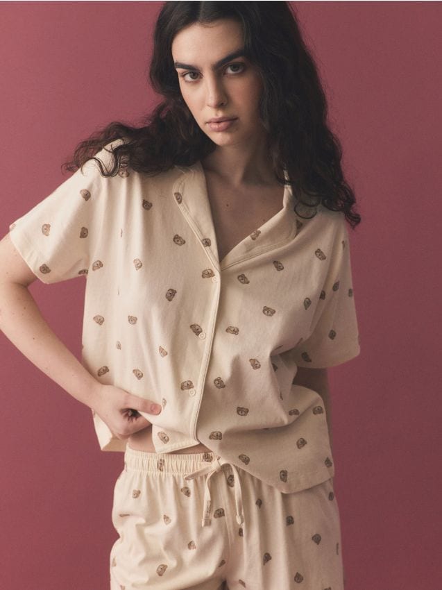 Two piece cotton pyjama set - RESERVED