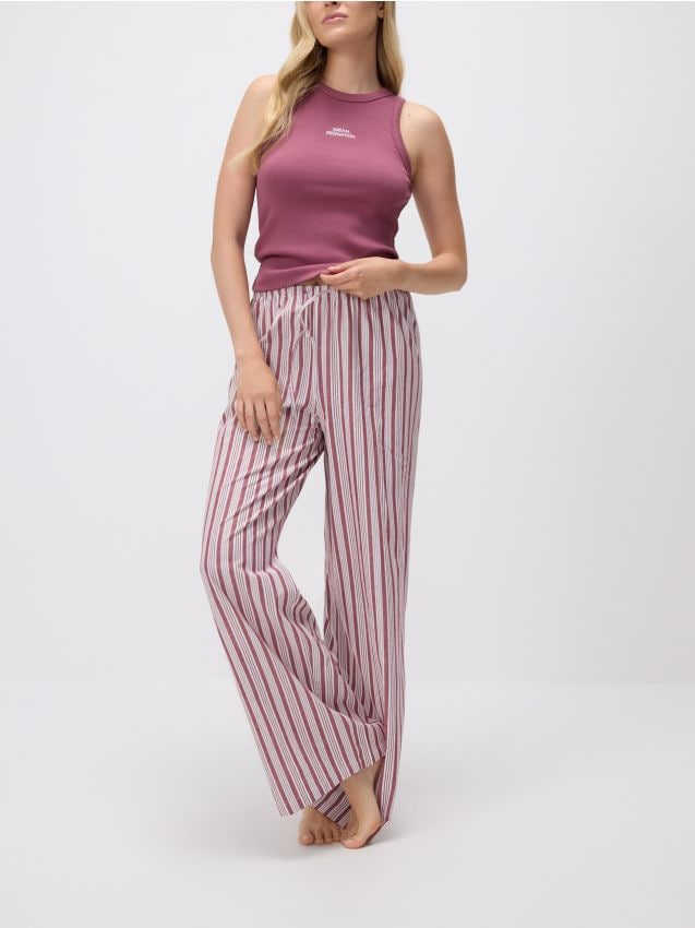Ensemble de pyjama deux pièces avec broderie - RESERVED
