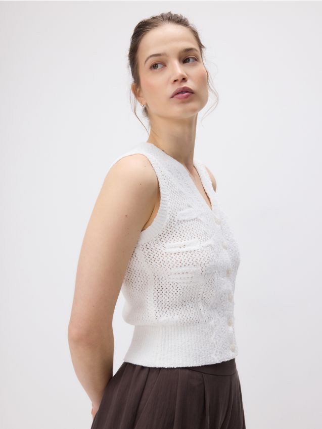 Openwork vest - RESERVED
