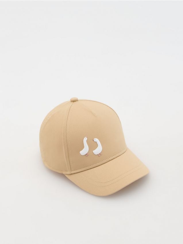 Reserved - Șapcă de baseball din bumbac - bej