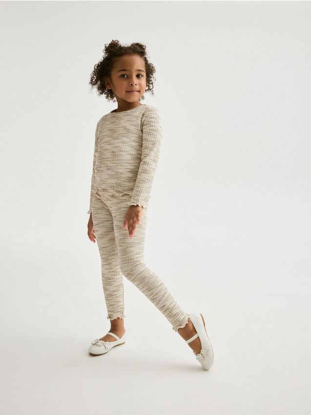 Reserved - girls` trousers - multicolor