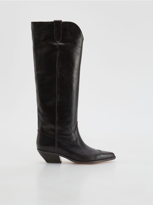 Reserved Reserved - Δερμάτινες μπότες μέχρι το γόνατο