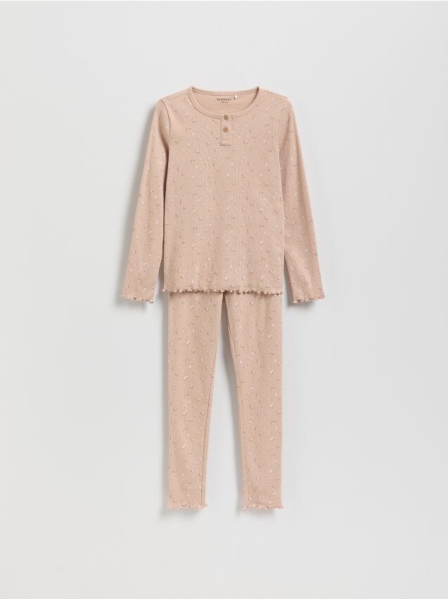 Blomstret pyjamassæt i to dele - RESERVED